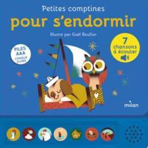 Livre sonore petites comptines pour s'endormir