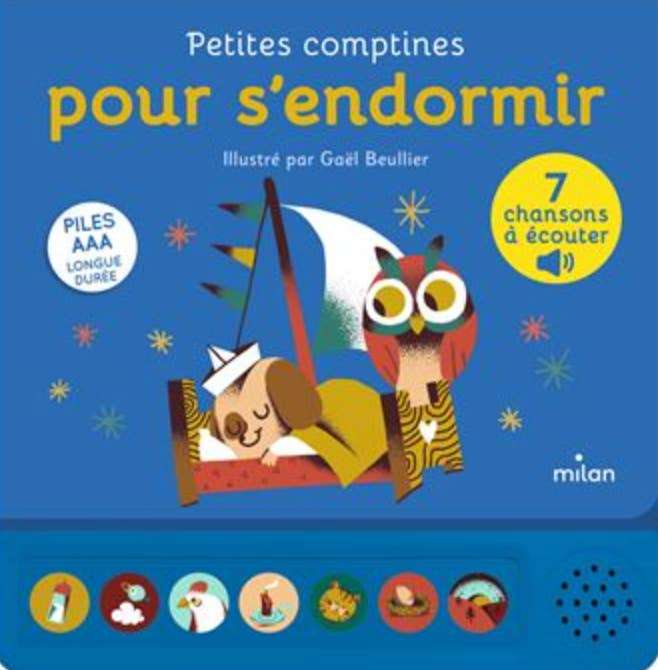 Livre sonore petites comptines pour s'endormir