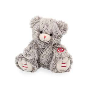Ours en peluche Gris prestige Maé - 24 cm