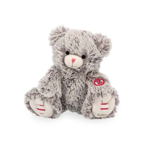 Ours en peluche Gris prestige Maé - 24 cm