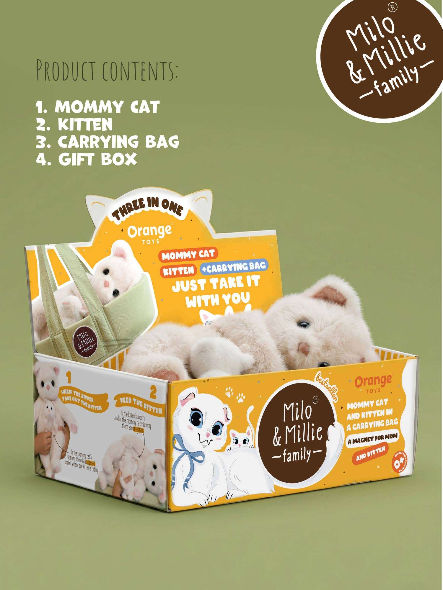 Peluche de Milo & Millie, Millie Blanc (40 cm) - 0+ – Image 11