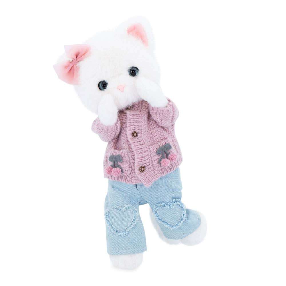 Peluche, Lucky Kitty, Lucky Sophie : Cerises tricotées 38 cm – Image 3