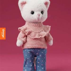 Peluche, Lucky Sophie : Jeans coeurs rose 38 cm