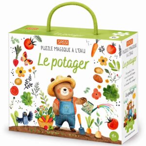 Puzzle magique à l'eau enfant 54 pièces coloriage réutilisable - le potager
